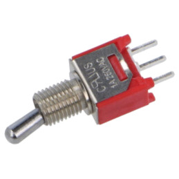 Comutator: basculant; Poz: 2; SPDT; ON-ON; 1A/250VAC; 3A/28VDC; 200