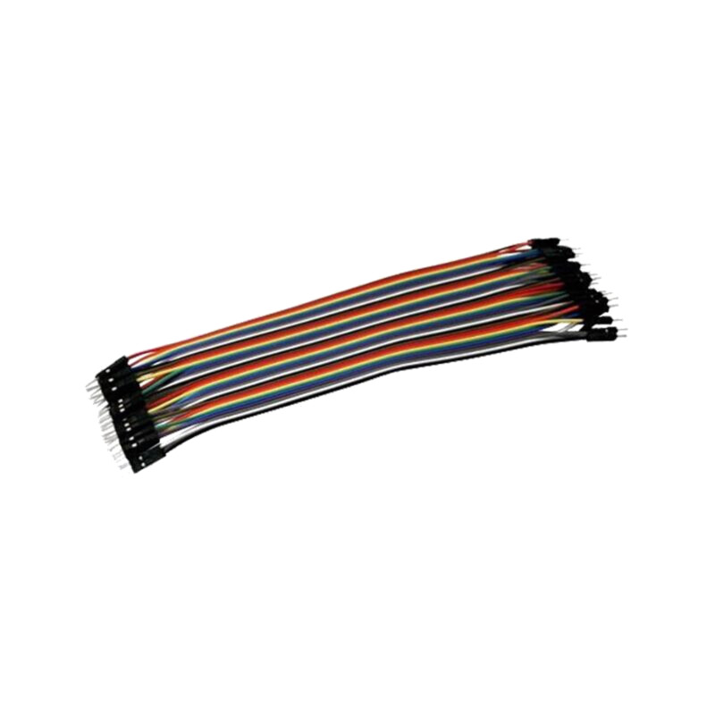 Cablu de conectare; diferite culori; 40buc; 170mm; cabluri bandă Cablu de conectare; diferite culori; 40buc; 170mm; cabluri bandă