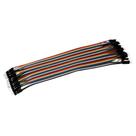 Cablu de conectare; diferite culori; 40buc; 170mm; cabluri bandă