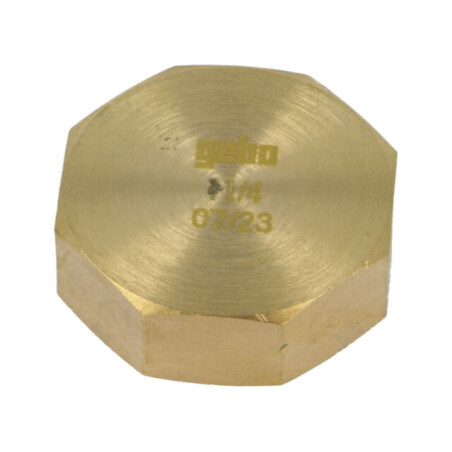 Term.îmbinare: capac de protecţie; hexagonală; alamă CW617N