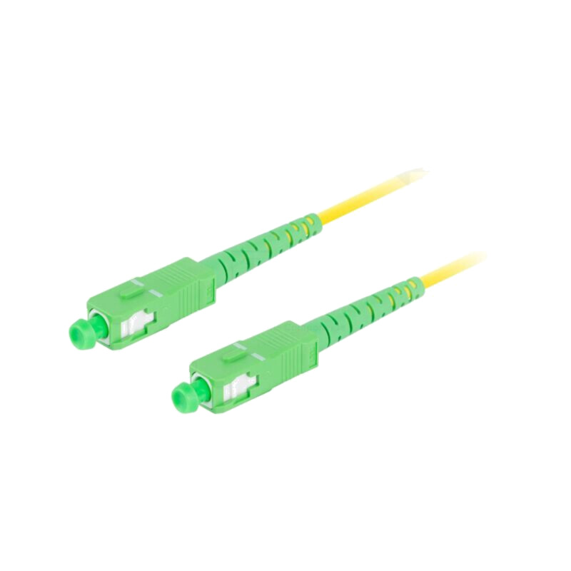 Patch cord cu fibră; SC/APC,din ambele părţi; 5m; LSZH; galben Patch cord cu fibră; SC/APC,din ambele părţi; 5m; LSZH; galben