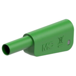 Conector: banană 4mm; 32A; 1kV; verde; nichelat; lipite