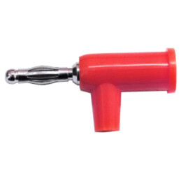 Conector: banană 4mm; mufă; 15A; 5kVDC; roşie; nichelat