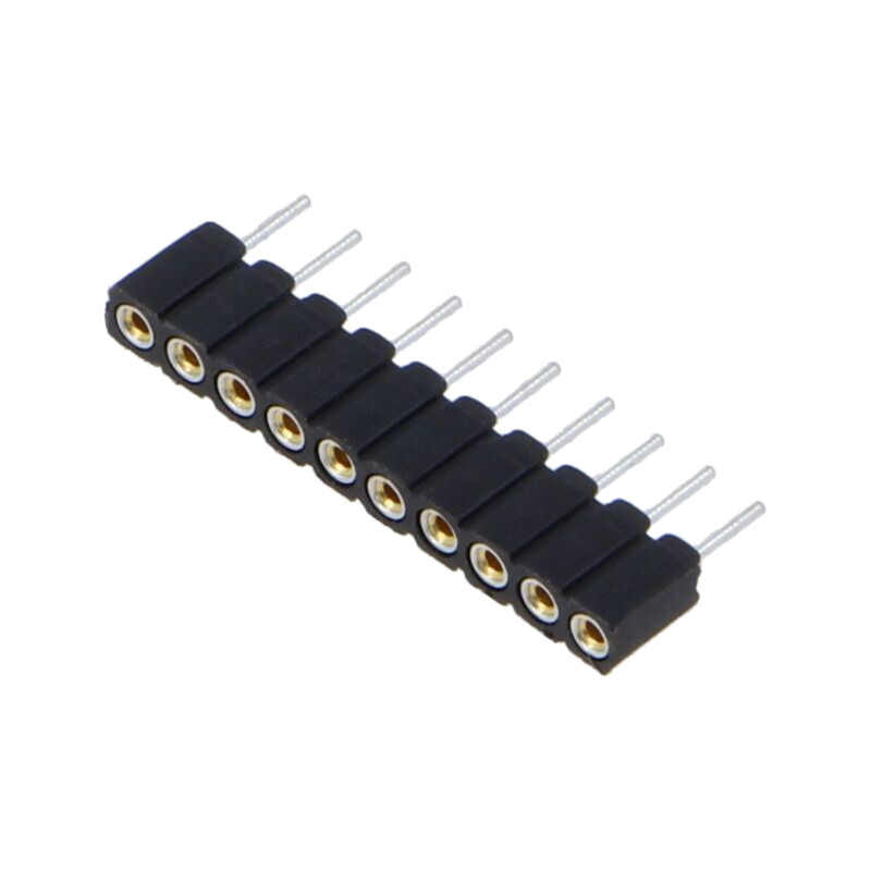 Conector: şiruri pini; soclu; mamă; PIN: 10; BLY 1; 2,5A; 100V; drept