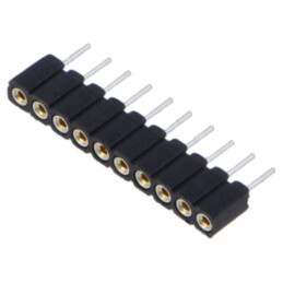 Conector: şiruri pini; soclu; mamă; PIN: 10; BLY 1; 2,5A; 100V; drept