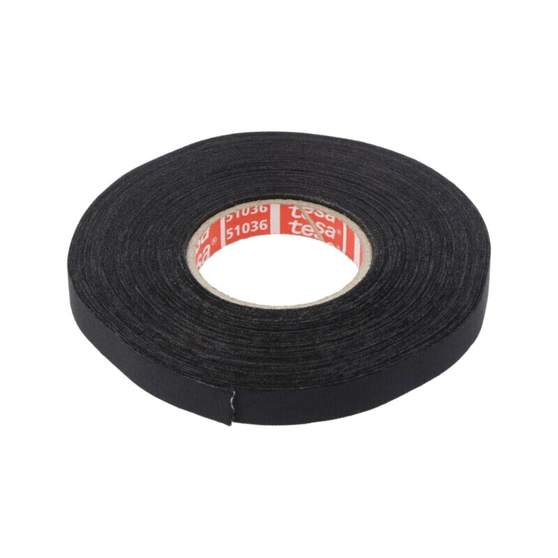 Bandă: textilă; W: 9mm; L: 25m; Thk: 0,26mm; Automotive; acril; neagră Bandă: textilă; W: 9mm; L: 25m; Thk: 0,26mm; Automotive; acril; neagră