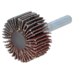 Grinding pin; Granularity: 40; flap,with lever; Mounting: rod 6mm