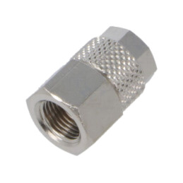 Conector înşurubat; filetate; max.15bar; alamă nichelată; 6mm