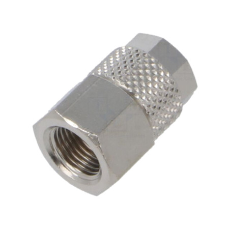Conector înşurubat; filetate; max.15bar; alamă nichelată; 6mm