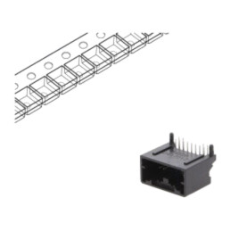 Conector: automotive; soclu; tată; Mini50; PIN: 12; în unghi 90°