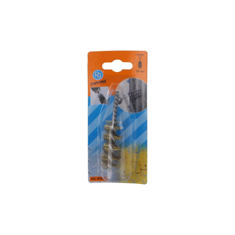 Perie; 20mm; Ø: 6mm; alamă; Fixare: tijă 6mm