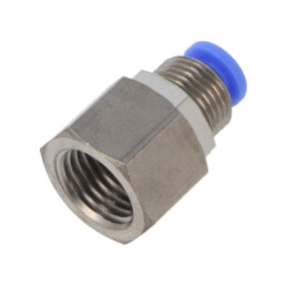 Racord push-in; compartimentare,simplu; -0,95÷15bar; BLUELINE
