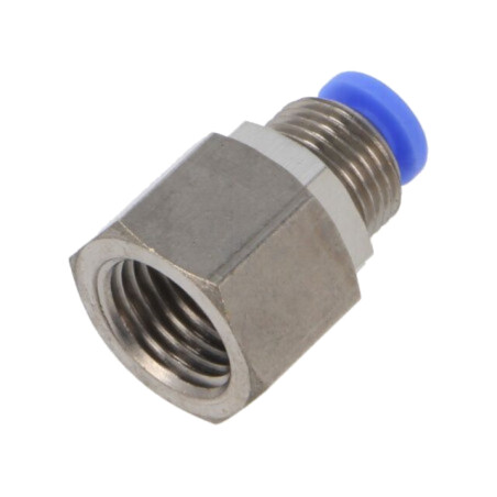 Racord push-in; compartimentare,simplu; -0,95÷15bar; BLUELINE