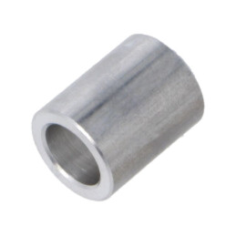 Manşon distanţier; 20mm; cilindric; aluminiu; Diam.ext: 16mm