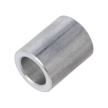 Manşon distanţier; 20mm; cilindric; aluminiu; Diam.ext: 16mm