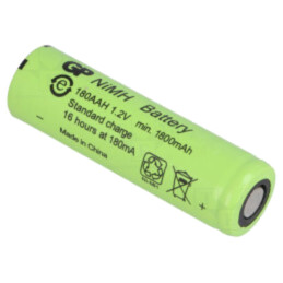 Acumul: Ni-MH; AA; 1,2V; 1800mAh; Ø14,5x50mm; 180mA