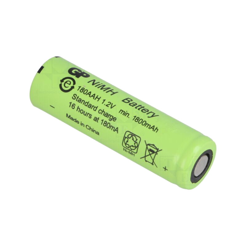 Acumul: Ni-MH; AA; 1,2V; 1800mAh; Ø14,5x50mm; 180mA Acumul: Ni-MH; AA; 1,2V; 1800mAh; Ø14,5x50mm; 180mA
