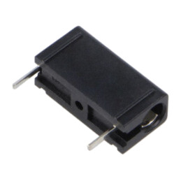 Conector: banană 4mm; soclu; 16A; 30VAC; 60VDC; neagră; cositorit