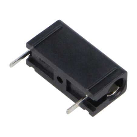 Conector: banană 4mm; soclu; 16A; 30VAC; 60VDC; neagră; cositorit