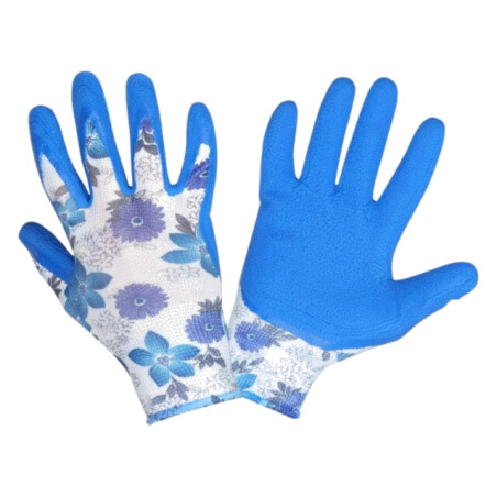 Mănuşi de protecţie; Dimensiune: 8; violet; latex,poliester