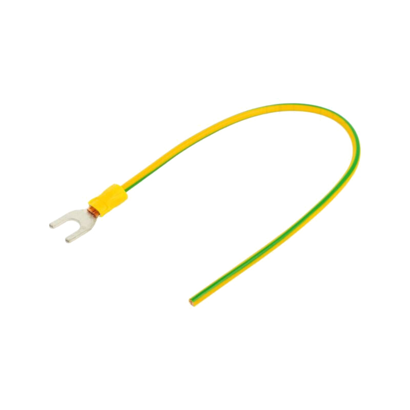 Cable: cable with crimped terminals; yellow-green; 250mm; H07V-K Cable: cable with crimped terminals; yellow-green; 250mm; H07V-K