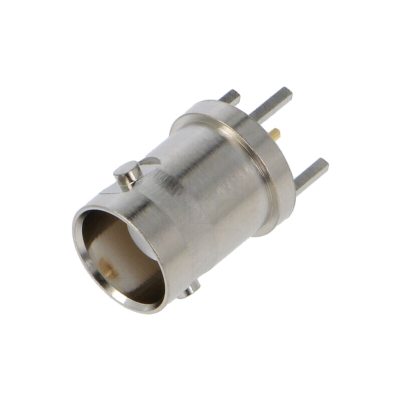 Conector: BNC; soclu; mamă; drept; 50Ω; THT; pentru PCB Conector: BNC; soclu; mamă; drept; 50Ω; THT; pentru PCB