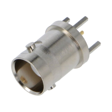 Conector: BNC; soclu; mamă; drept; 50Ω; THT; pentru PCB