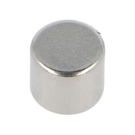 Magnet: fix; neodim; 12N; Ø: 7mm; H: 6mm