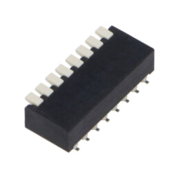 Comutator: DIP-SWITCH; Număr secţiuni: 8; OFF-ON; 25mA/24VDC; SMT