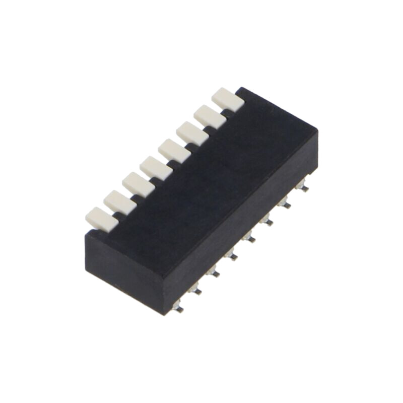 Comutator: DIP-SWITCH; Număr secţiuni: 8; OFF-ON; 25mA/24VDC; SMT Comutator: DIP-SWITCH; Număr secţiuni: 8; OFF-ON; 25mA/24VDC; SMT
