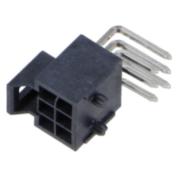 Conector: cablu-placă; soclu; tată; PIN: 6; Nano-Fit; în unghi; 2x3