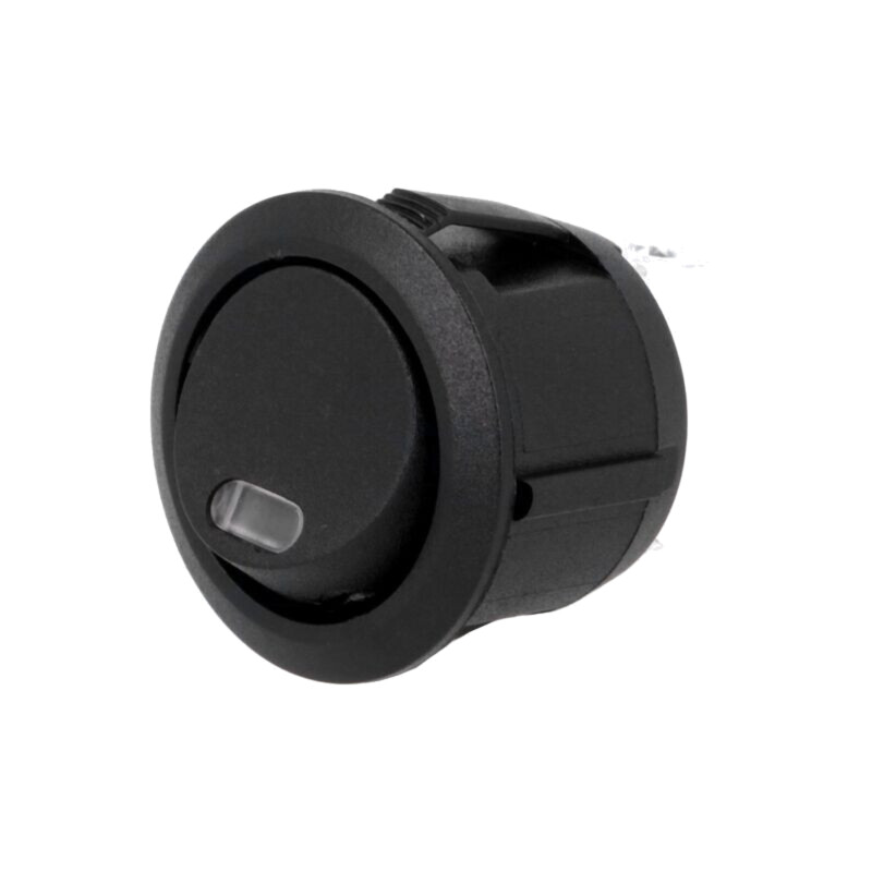 ROCKER; SPST; Poz: 2; OFF-(ON); 20A/12VDC; neagră; LED,punctuală ROCKER; SPST; Poz: 2; OFF-(ON); 20A/12VDC; neagră; LED,punctuală