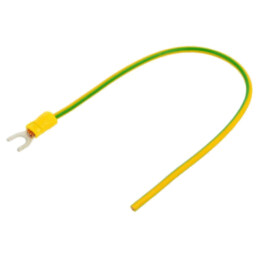 Cable: cable with crimped terminals; yellow-green; 250mm; H07V-K