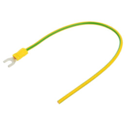 Cable: cable with crimped terminals; yellow-green; 250mm; H07V-K