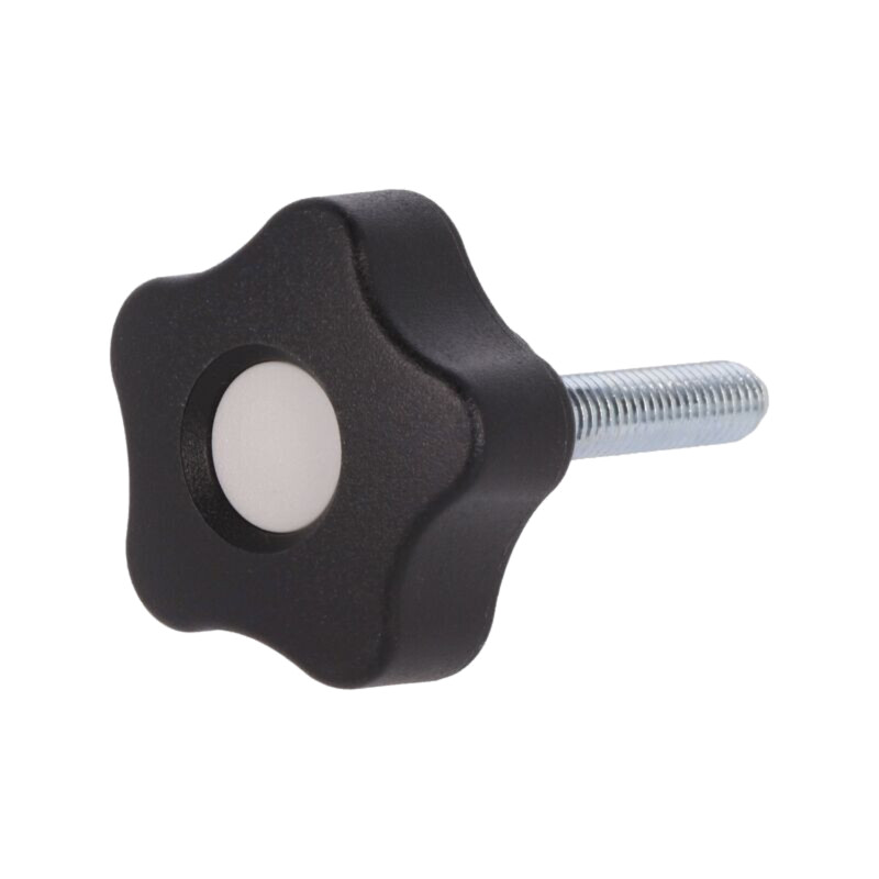 Buton de reglare; Ø: 32mm; Filet ext: M8; 40mm; H: 23mm; Capac: gri Buton de reglare; Ø: 32mm; Filet ext: M8; 40mm; H: 23mm; Capac: gri