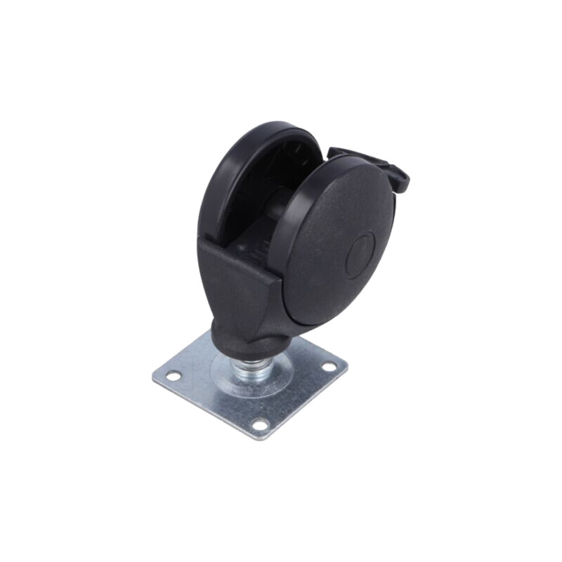 Roţi pentru mobilă; Ø: 50mm; H: 53mm; torsională cu blocare; 40kg Roţi pentru mobilă; Ø: 50mm; H: 53mm; torsională cu blocare; 40kg
