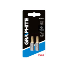 Capăt de şurubelniţă; Torx®; TX20; Lung.tot: 25mm; 2buc.