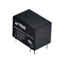 Releu: electromagnetic; SPDT; Ubobină: 12VDC; 3A; 3A/125VAC; PCB