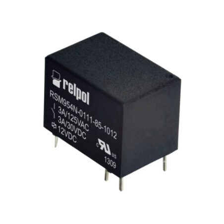 Releu: electromagnetic; SPDT; Ubobină: 12VDC; 3A; 3A/125VAC; PCB