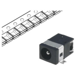 Conector: alimentare DC; soclu; tată; 1A; orizontală; SMT; bandă