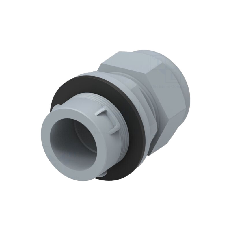 Garnitură de etanşare; M16; IP68; poliamidă; gri; cu împingere