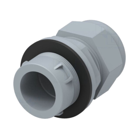 Garnitură de etanşare; M16; IP68; poliamidă; gri; cu împingere