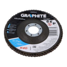Disc de şlefuit cu lambouri; Ø: 125mm; Øorif: 22,2mm