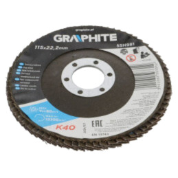 Disc de şlefuit cu lambouri; Ø: 115mm; Øorif: 22,2mm
