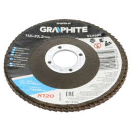 Disc de şlefuit cu lambouri; Ø: 115mm; Øorif: 22,2mm