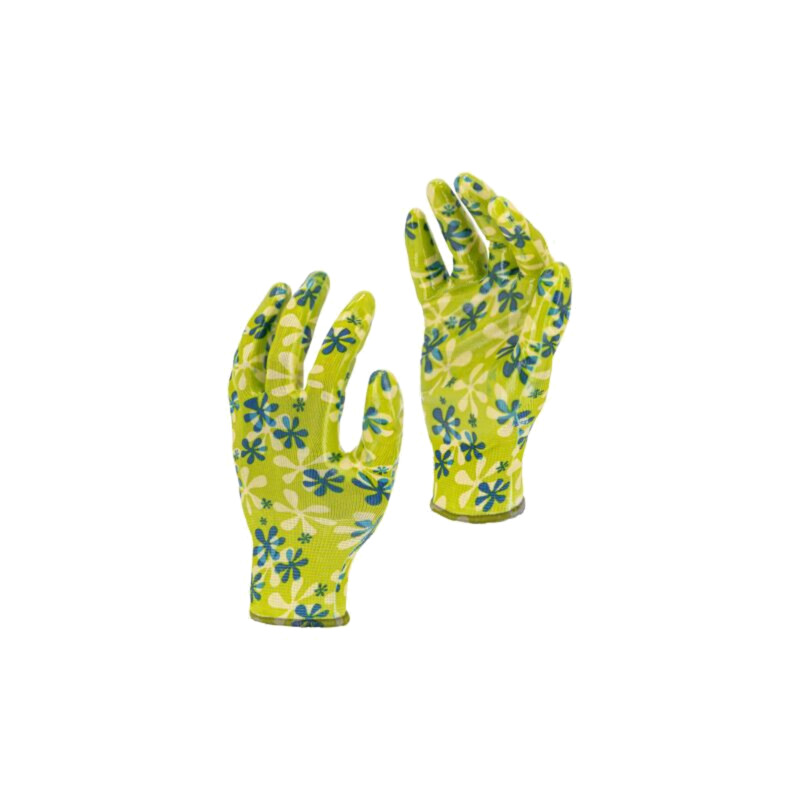 Mănuşi de protecţie; Dimensiune: 9; verde; nitril,poliester Mănuşi de protecţie; Dimensiune: 9; verde; nitril,poliester