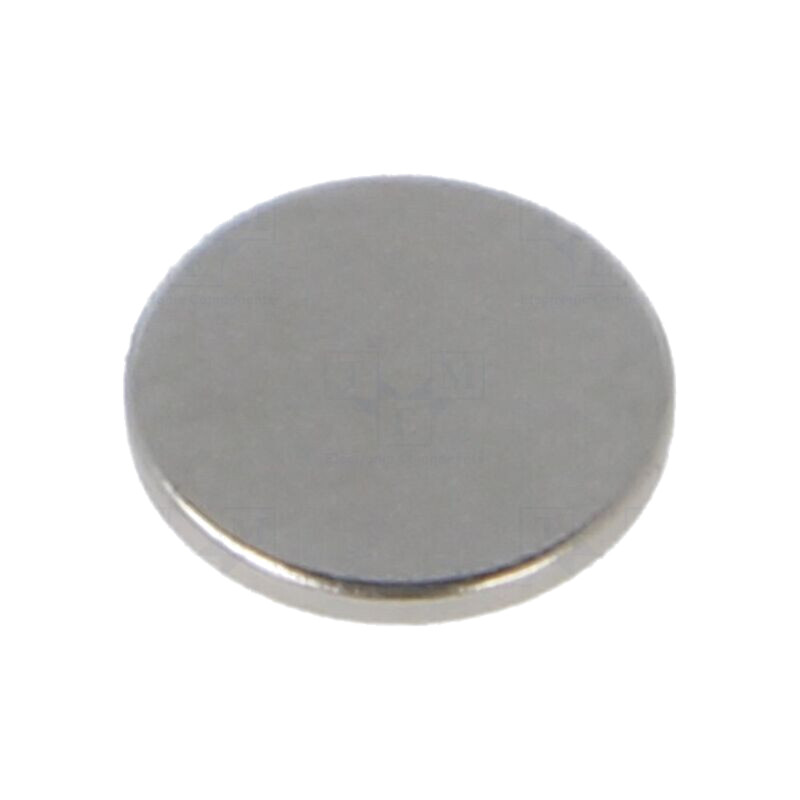 Magnet: fix; neodim; 5N; Ø: 10mm; H: 1mm Magnet: fix; neodim; 5N; Ø: 10mm; H: 1mm
