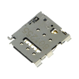 Conector: pentru carduri; Nano SIM; fără sertar; SMT; aurit; PIN: 6