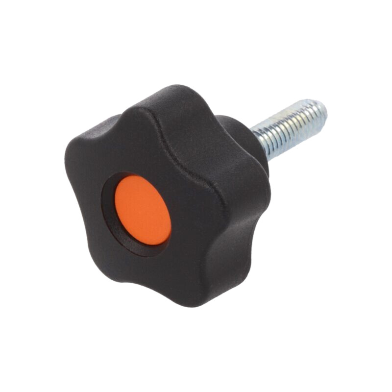 Buton de reglare; Ø: 32mm; Filet ext: M6; 25mm; H: 23mm Buton de reglare; Ø: 32mm; Filet ext: M6; 25mm; H: 23mm