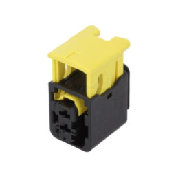 Conector: automotive; mufă; mamă; MCP 2.8; 60V; PIN: 2; IP67; neagră